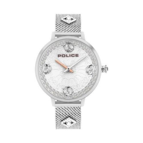 Zilveren Damesmode Horloge Police , Gray , Dames