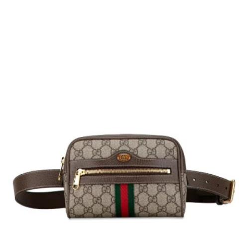 Pre-owned Fabric crossbody-bags Gucci Vintage , Beige , Dames