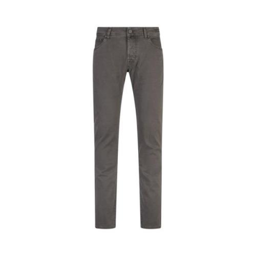 Nick Slim Fit Grijze Broek Jacob Cohën , Gray , Heren