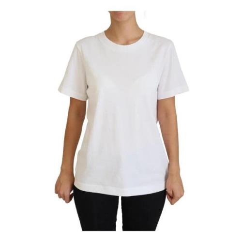 Wit Bedrukt Casual T-shirt Dolce & Gabbana , White , Dames