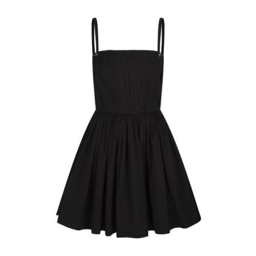 Zwarte Minijurk met Vierkante Halslijn Alexander McQueen , Black , Dam...