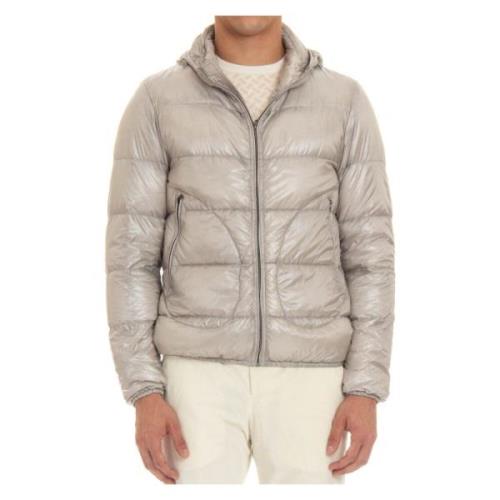 Puffer Jacket Licht Warm Comfortabel Herno , Beige , Heren