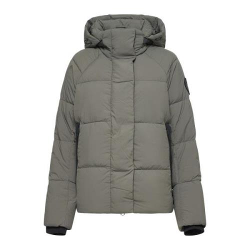 Gewatteerde Parka met Hoge Kraag Canada Goose , Green , Dames