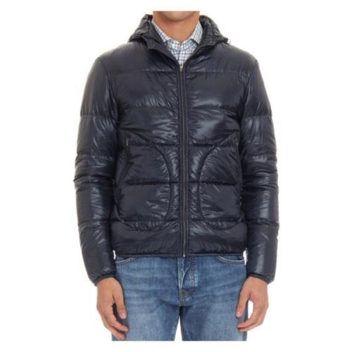 Blauwe Pufferjas Licht Warm Herno , Blue , Heren