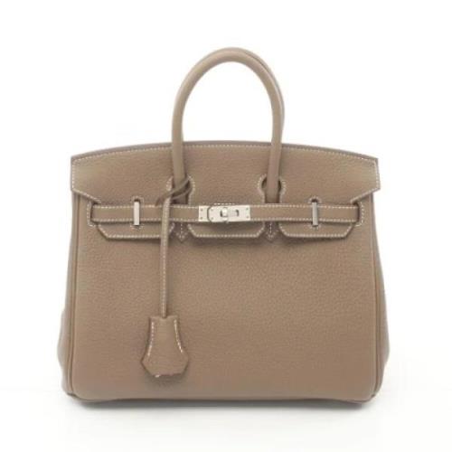 Pre-owned Leather handbags Hermès Vintage , Brown , Dames