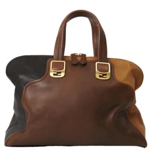 Pre-owned Leather fendi-bags Fendi Vintage , Brown , Dames