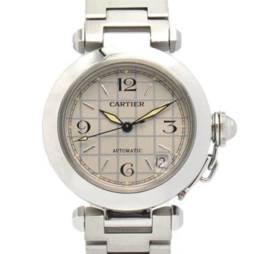 Pre-owned Stainless Steel watches Cartier Vintage , Gray , Dames