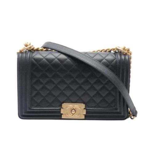 Pre-owned Leather chanel-bags Chanel Vintage , Black , Dames