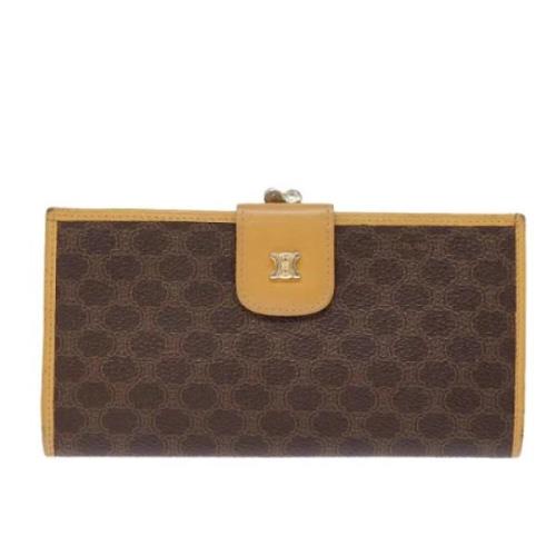 Pre-owned Canvas wallets Celine Vintage , Brown , Dames