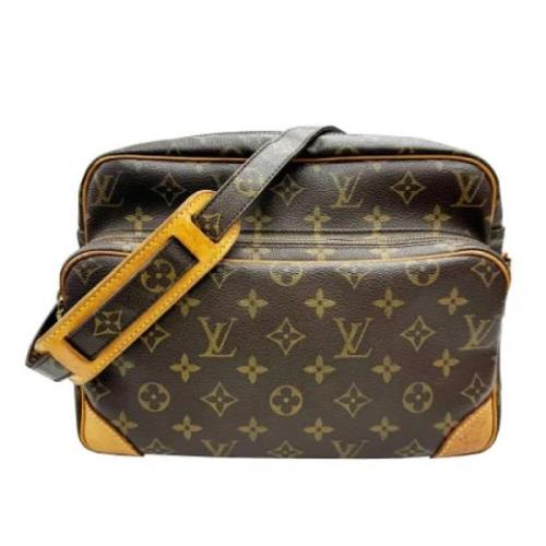 Pre-owned Fabric louis-vuitton-bags Louis Vuitton Vintage , Brown , Da...