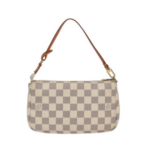 Pre-owned Canvas louis-vuitton-bags Louis Vuitton Vintage , White , Da...