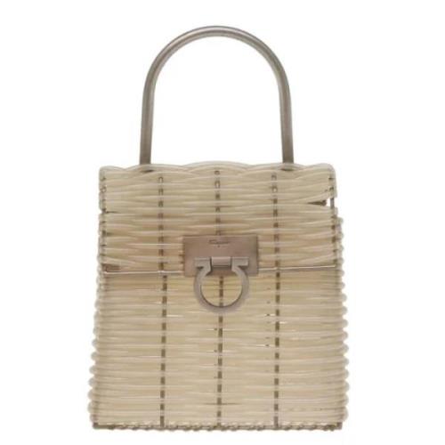 Pre-owned Canvas handbags Salvatore Ferragamo Pre-owned , Beige , Dame...