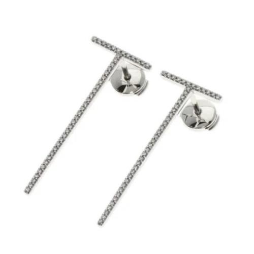 Pre-owned White Gold earrings Tiffany & Co. Pre-owned , Gray , Dames