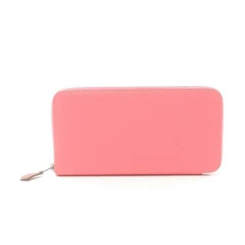 Pre-owned Leather wallets Hermès Vintage , Pink , Dames