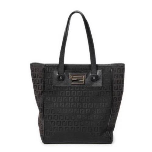 Pre-owned Canvas totes Fendi Vintage , Black , Dames