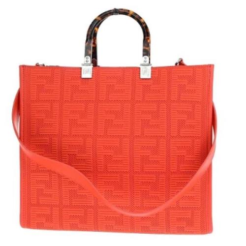 Pre-owned Canvas fendi-bags Fendi Vintage , Red , Dames