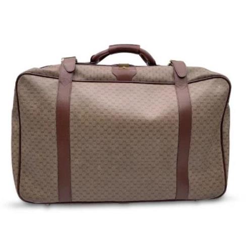 Pre-owned Canvas travel-bags Gucci Vintage , Brown , Dames