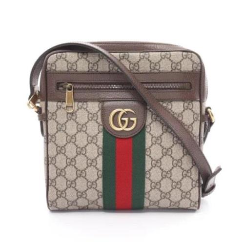 Pre-owned Leather gucci-bags Gucci Vintage , Beige , Dames