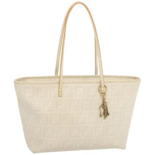 Pre-owned Canvas totes Fendi Vintage , Beige , Dames