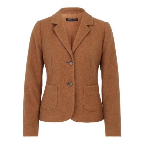 Wollen blazer met zakken Betty Barclay , Brown , Dames