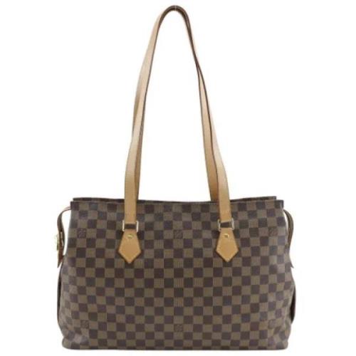 Pre-owned Canvas louis-vuitton-bags Louis Vuitton Vintage , Brown , Da...