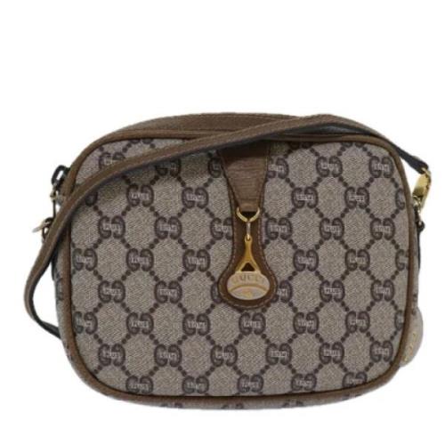 Pre-owned Leather gucci-bags Gucci Vintage , Beige , Dames