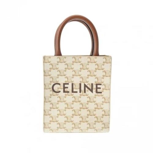 Pre-owned Canvas celine-bags Celine Vintage , White , Dames