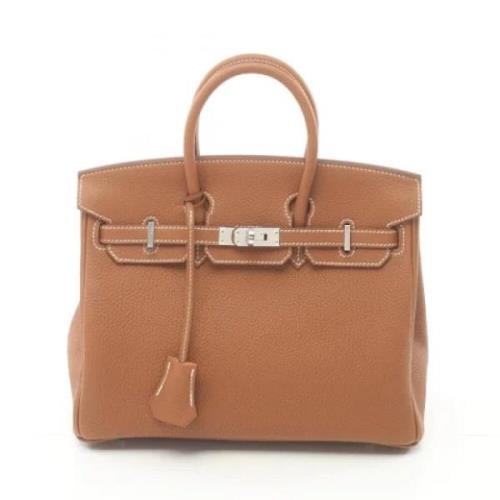 Pre-owned Leather handbags Hermès Vintage , Brown , Dames