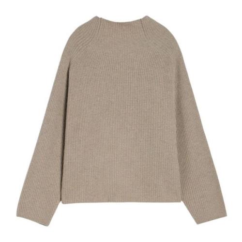 Beige Sweater Trechter Hals Lange Mouw Iblues , Beige , Dames