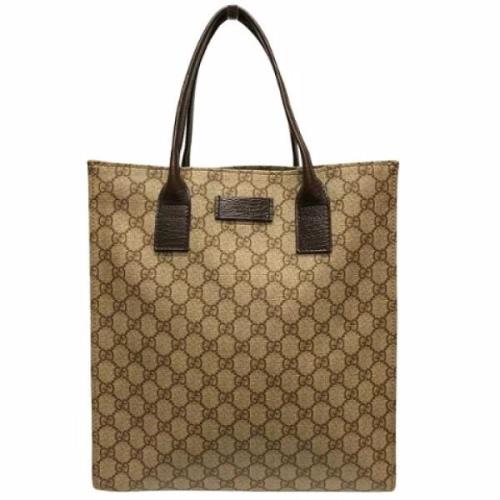 Pre-owned Canvas totes Gucci Vintage , Brown , Dames