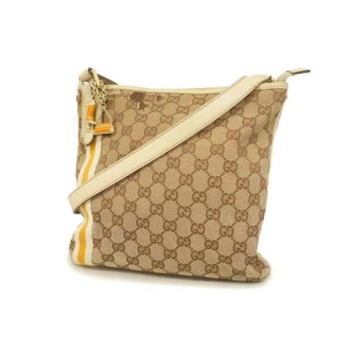 Pre-owned Canvas gucci-bags Gucci Vintage , Brown , Dames