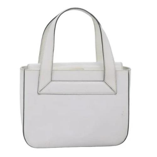 Pre-owned Leather handbags Celine Vintage , White , Dames