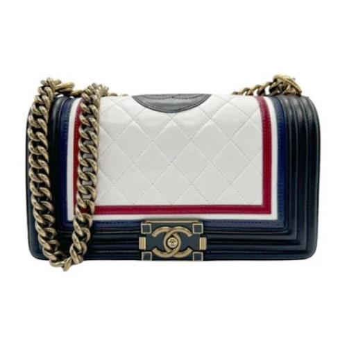 Pre-owned Leather chanel-bags Chanel Vintage , White , Dames