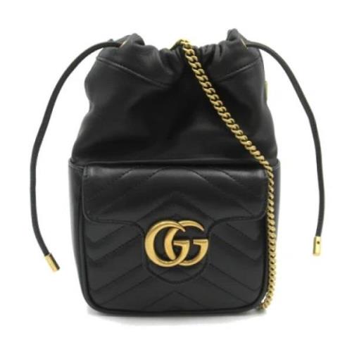 Pre-owned Leather shoulder-bags Gucci Vintage , Black , Dames