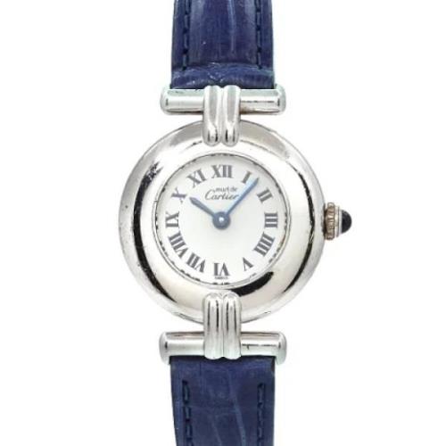 Pre-owned Silver watches Cartier Vintage , White , Dames