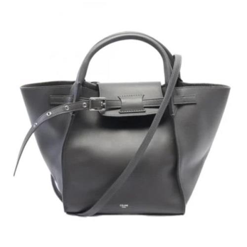 Pre-owned Leather handbags Celine Vintage , Gray , Dames