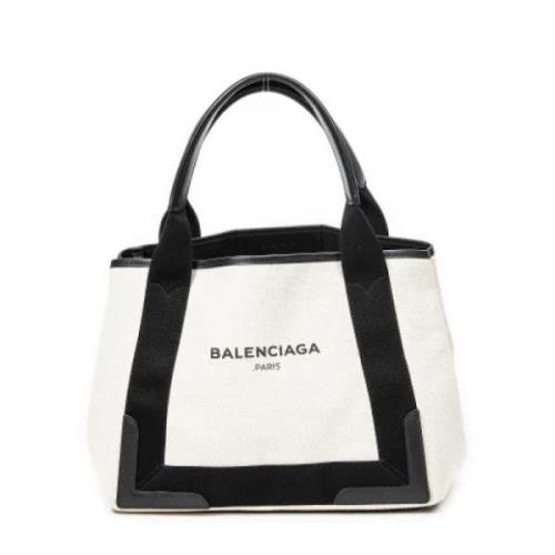 Pre-owned Canvas handbags Balenciaga Vintage , White , Dames