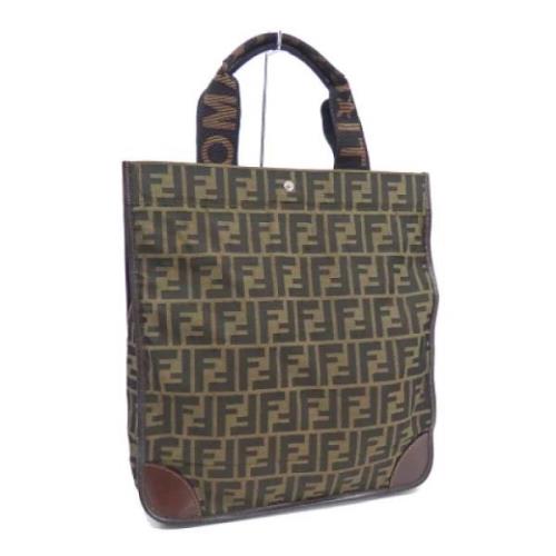 Pre-owned Canvas handbags Fendi Vintage , Brown , Dames