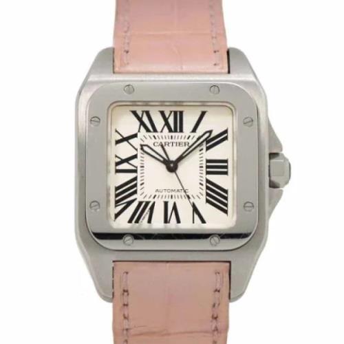 Pre-owned Stainless Steel watches Cartier Vintage , Beige , Dames