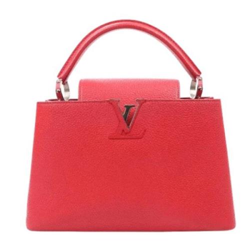 Pre-owned Leather handbags Louis Vuitton Vintage , Red , Dames