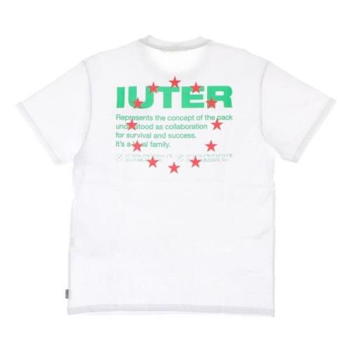 Witte Korte Mouw Crew Neck Tee Iuter , White , Heren