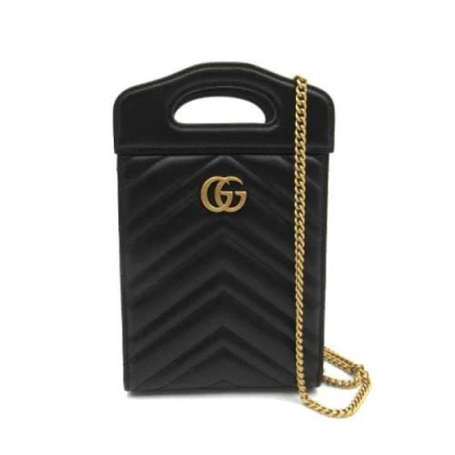 Pre-owned Leather gucci-bags Gucci Vintage , Black , Dames