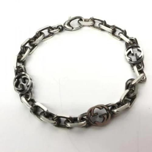 Pre-owned Silver bracelets Gucci Vintage , Gray , Dames