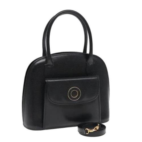 Pre-owned Leather handbags Celine Vintage , Black , Dames