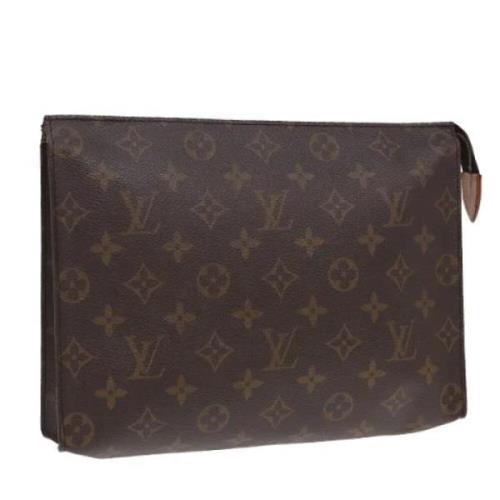 Pre-owned Canvas pouches Louis Vuitton Vintage , Brown , Dames