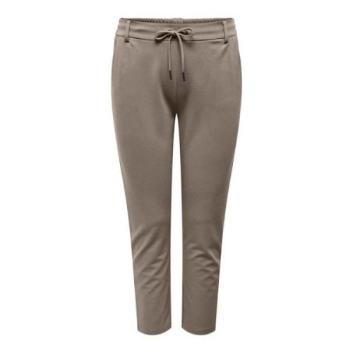 Klassieke Walnoot Broek Only Carmakoma , Brown , Dames