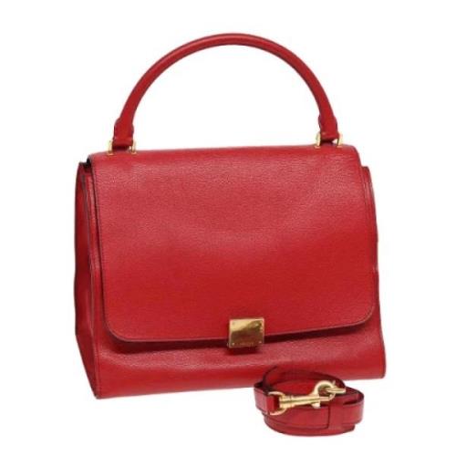 Pre-owned Leather handbags Celine Vintage , Red , Dames