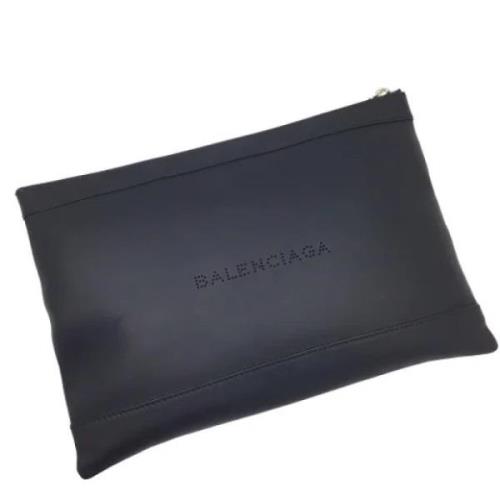 Pre-owned Leather clutches Balenciaga Vintage , Black , Dames