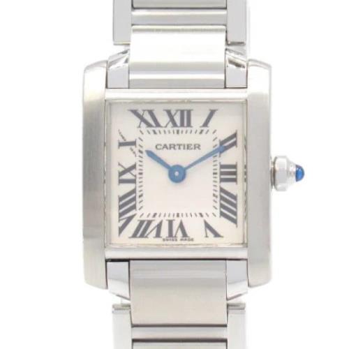 Pre-owned Stainless Steel watches Cartier Vintage , Beige , Dames