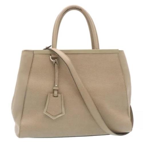 Pre-owned Leather fendi-bags Fendi Vintage , Beige , Dames